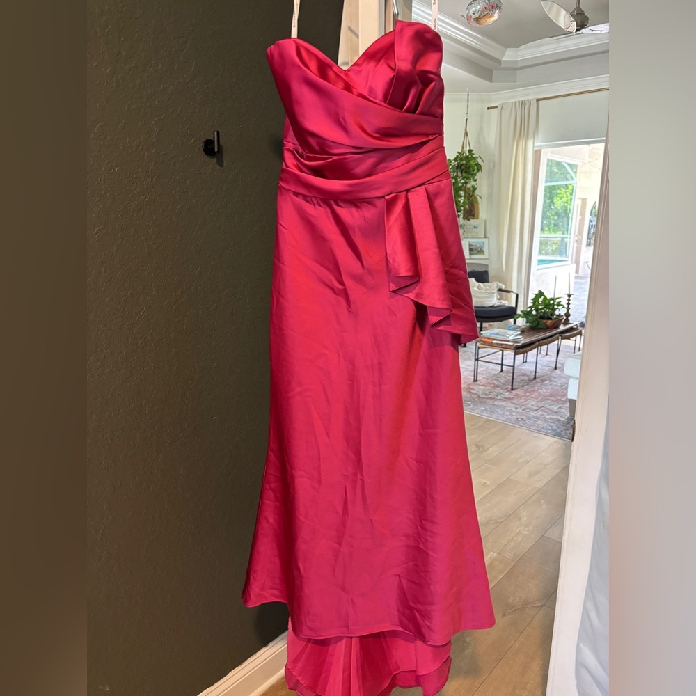 David's Bridal Pink Stapless Gown for Weddings